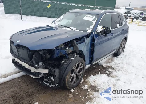 2022 BMW X3 xDrive30I z USA, uszkodzony, nr VIN 5UX53DP02N9L25664